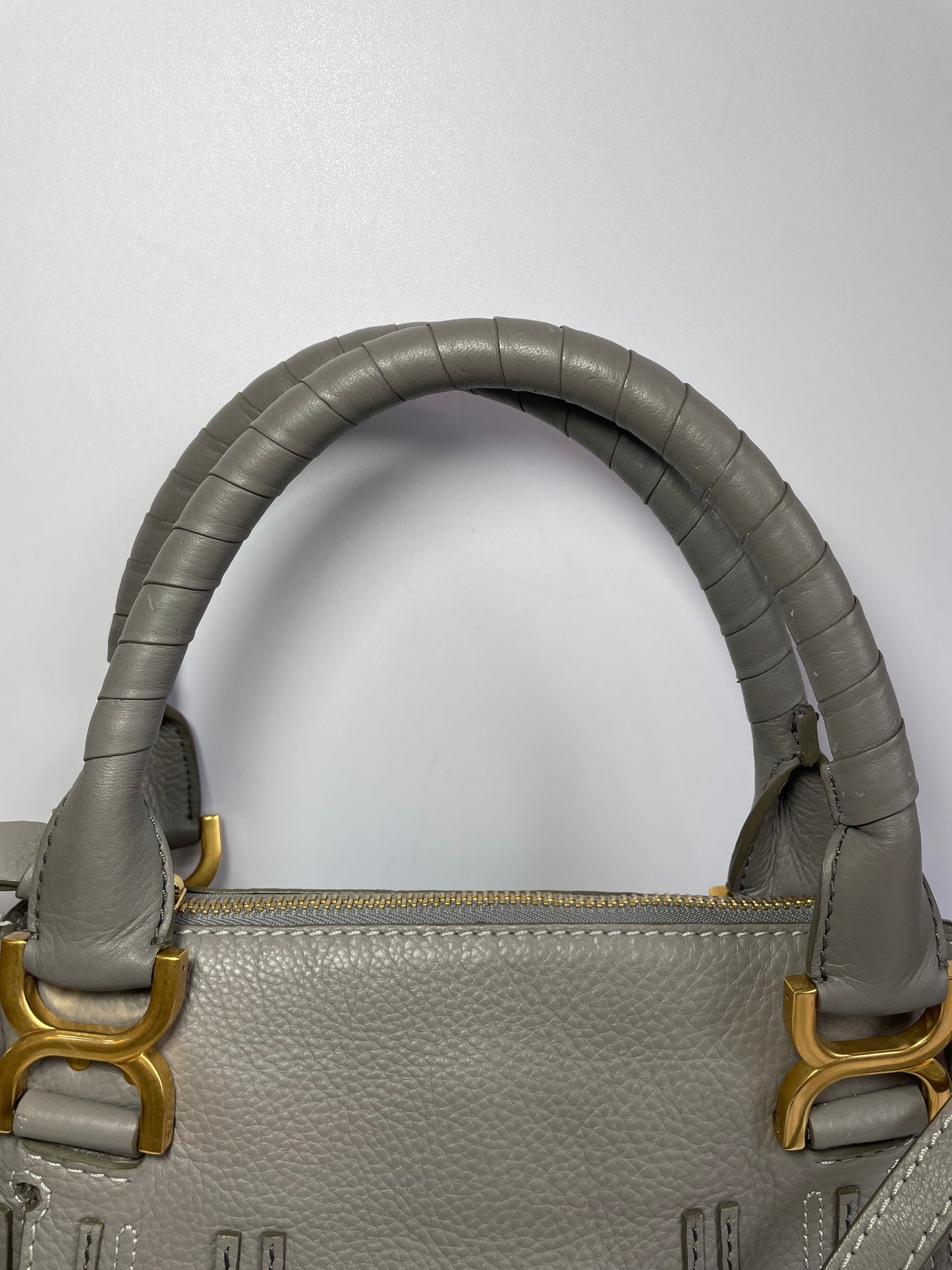 Preloved Chloe Marcie Satchel Bag with Long Strap, Small