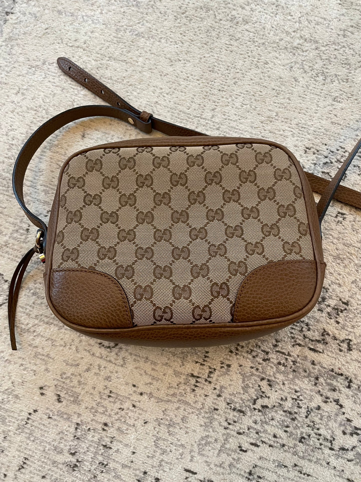 Preloved Gucci Bree Monogram Crossbody Bag