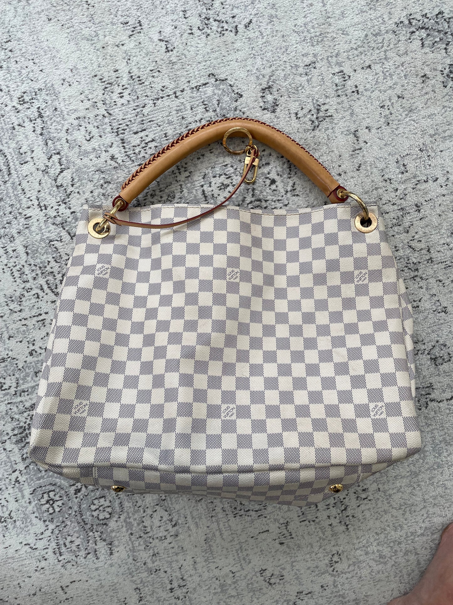 Preloved Louis Vuitton Damier Azur Artsy Hobo Bag, MM