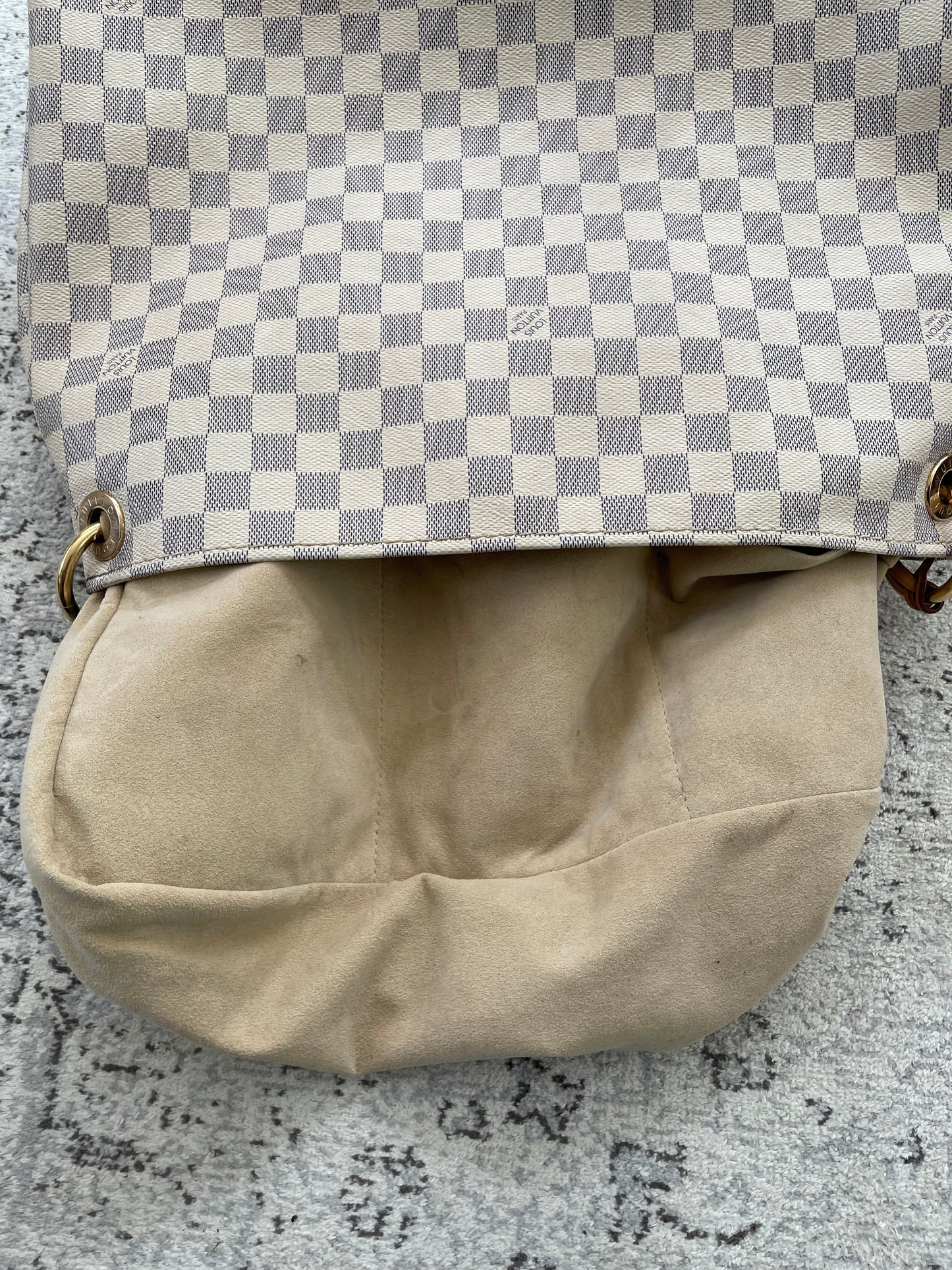 Preloved Louis Vuitton Damier Azur Artsy Hobo Bag, MM