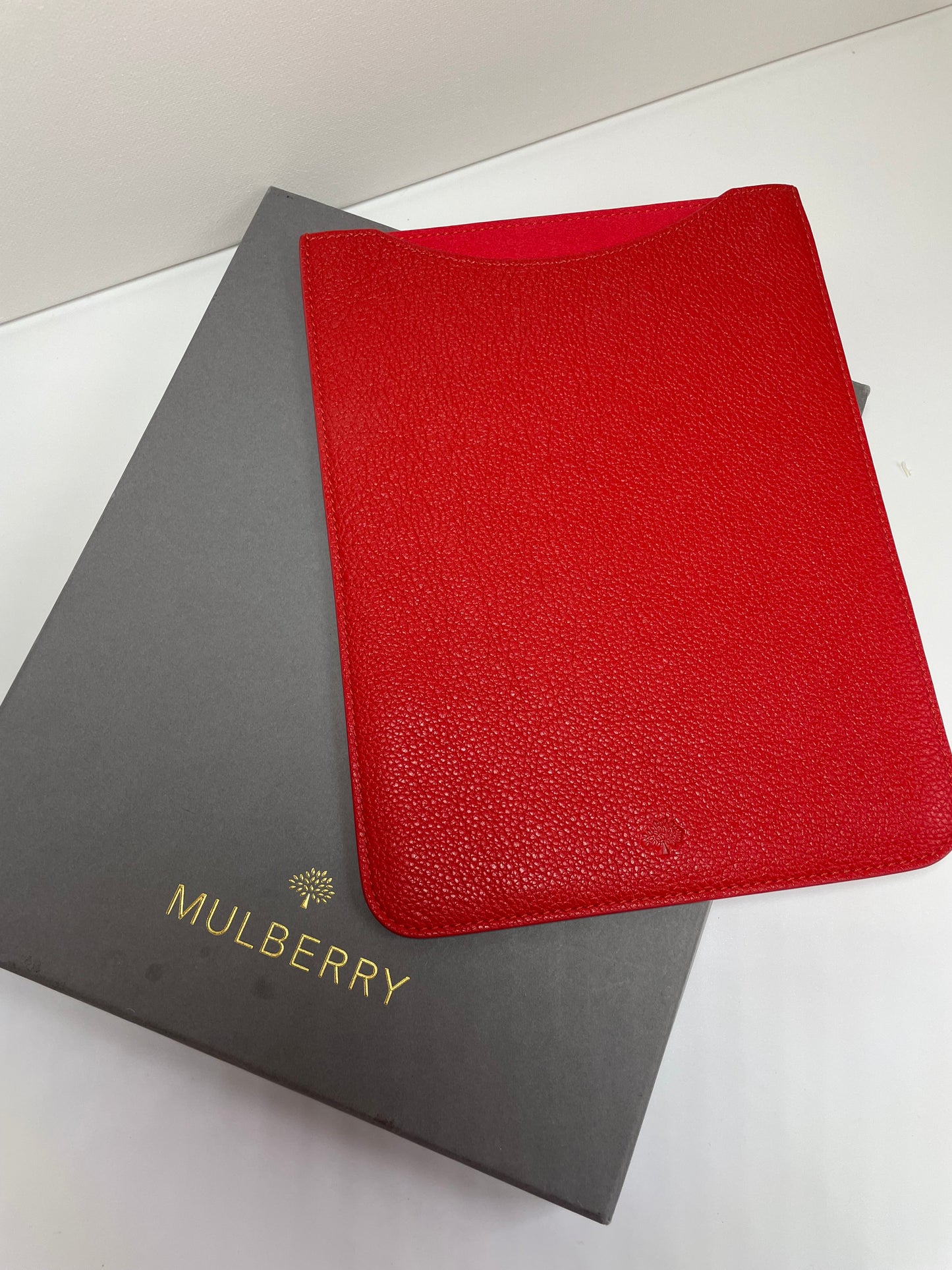 Preloved Mulberry leather Ipad Pouch