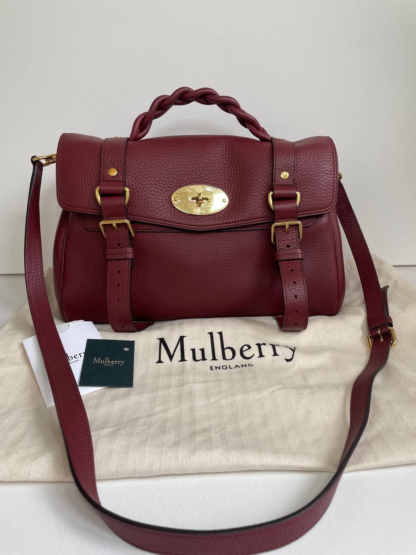 Preloved Mulberry Alexa Satchel Bag, Regular