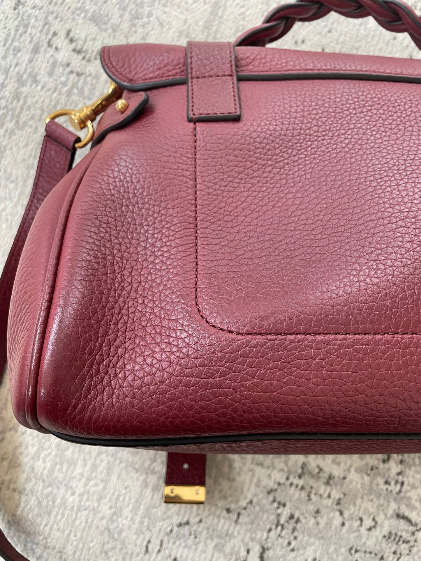 Preloved Mulberry Alexa Satchel Bag, Regular