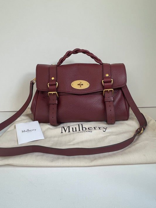 Preloved Mulberry Alexa Satchel Bag, Regular