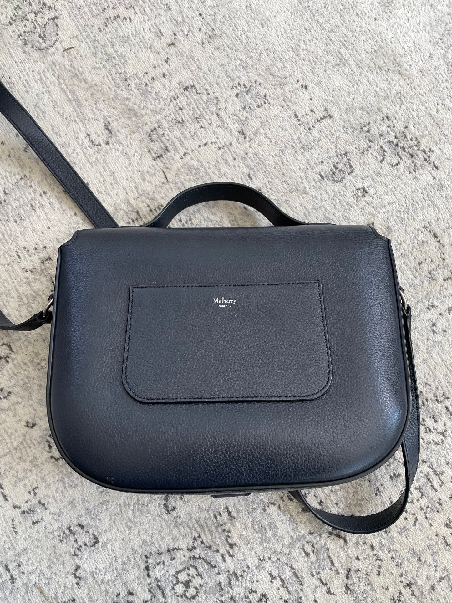 Preloved Mulberry Tenby Satchel Shoulder Bag, Large