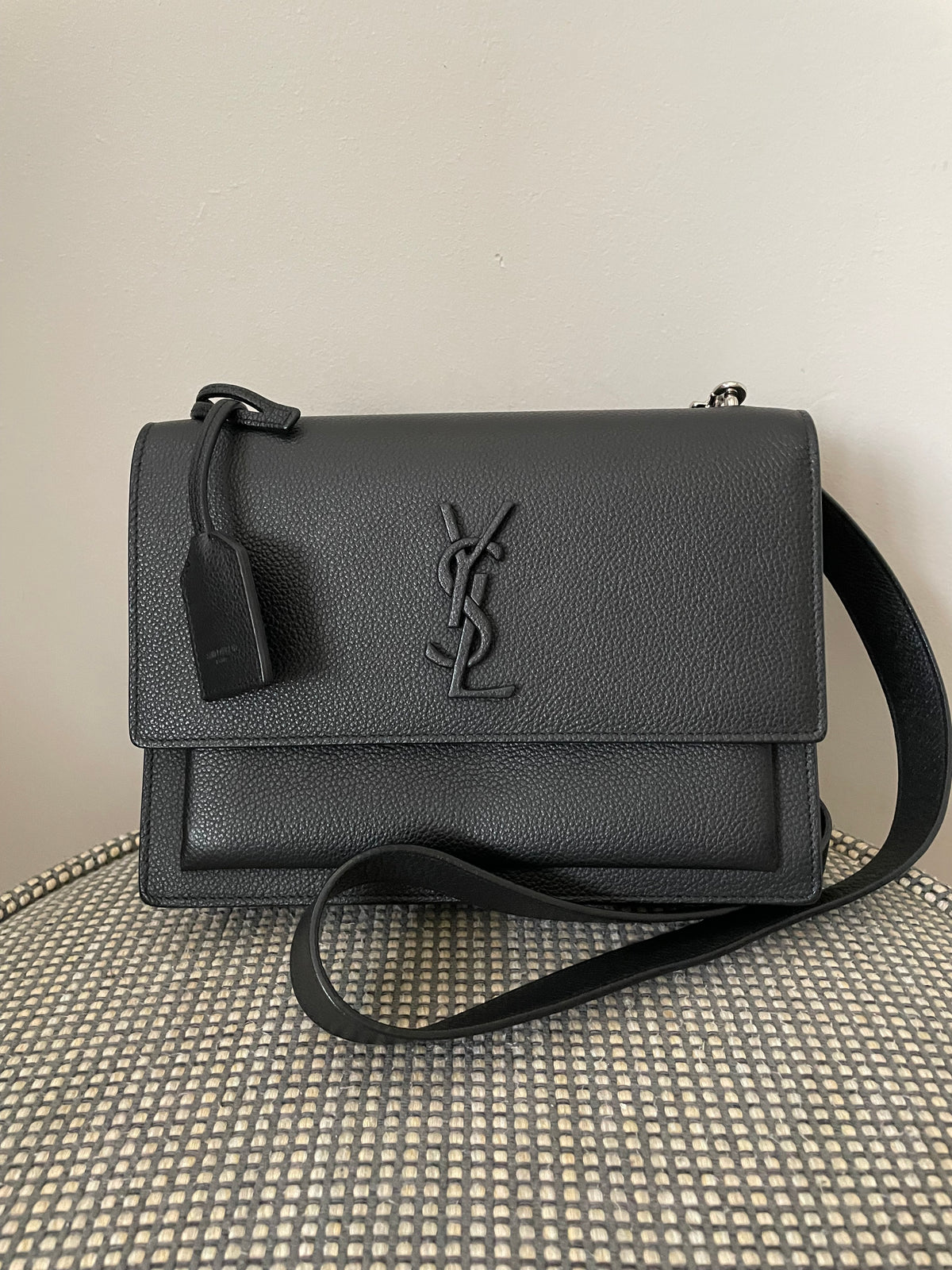 Preloved Saint Laurent Sunset Shoulder Bag, Medium