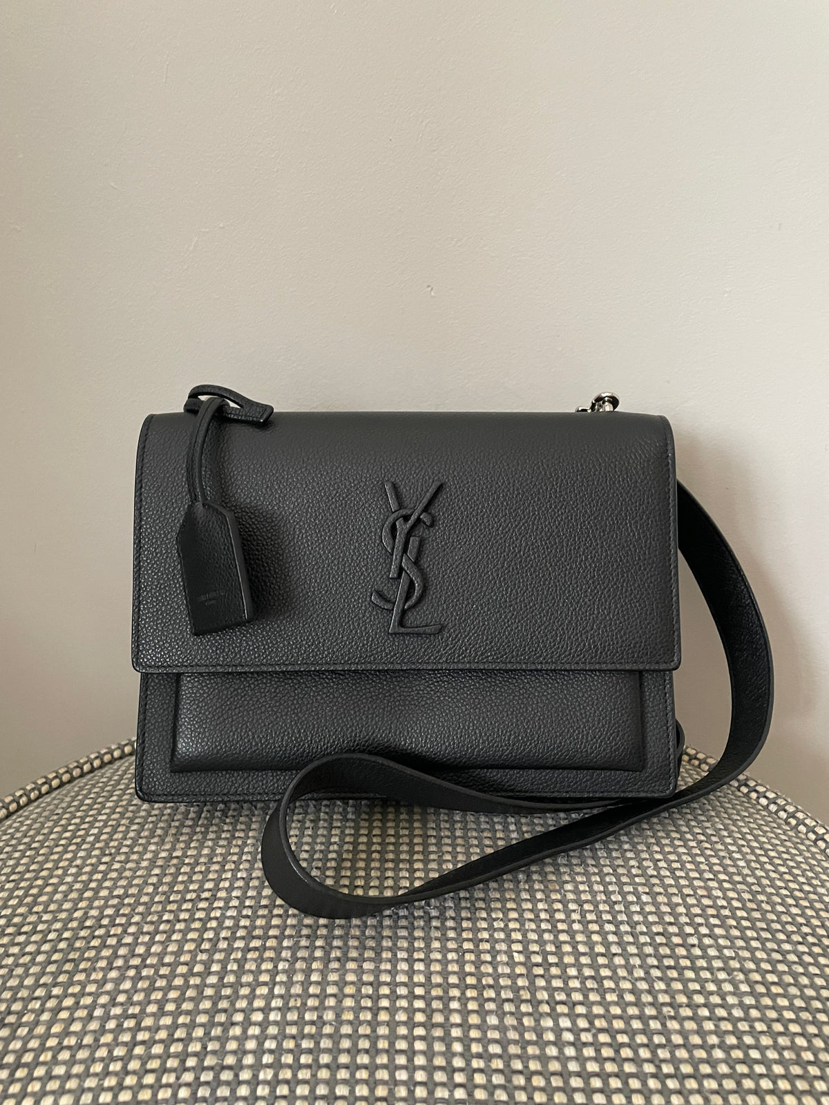 Preloved Saint Laurent Sunset Shoulder Bag, Medium