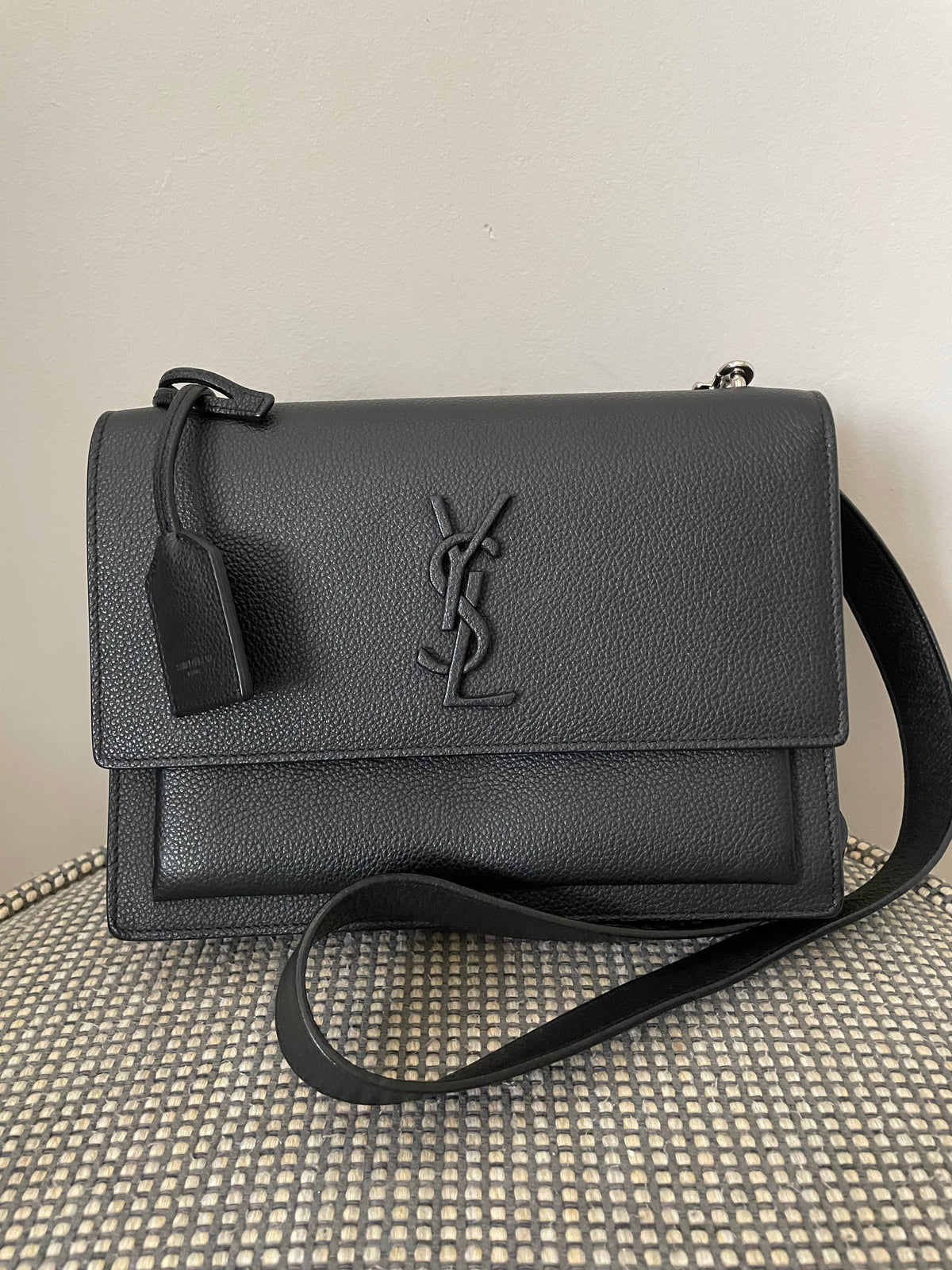 Preloved Saint Laurent Sunset Shoulder Bag, Medium
