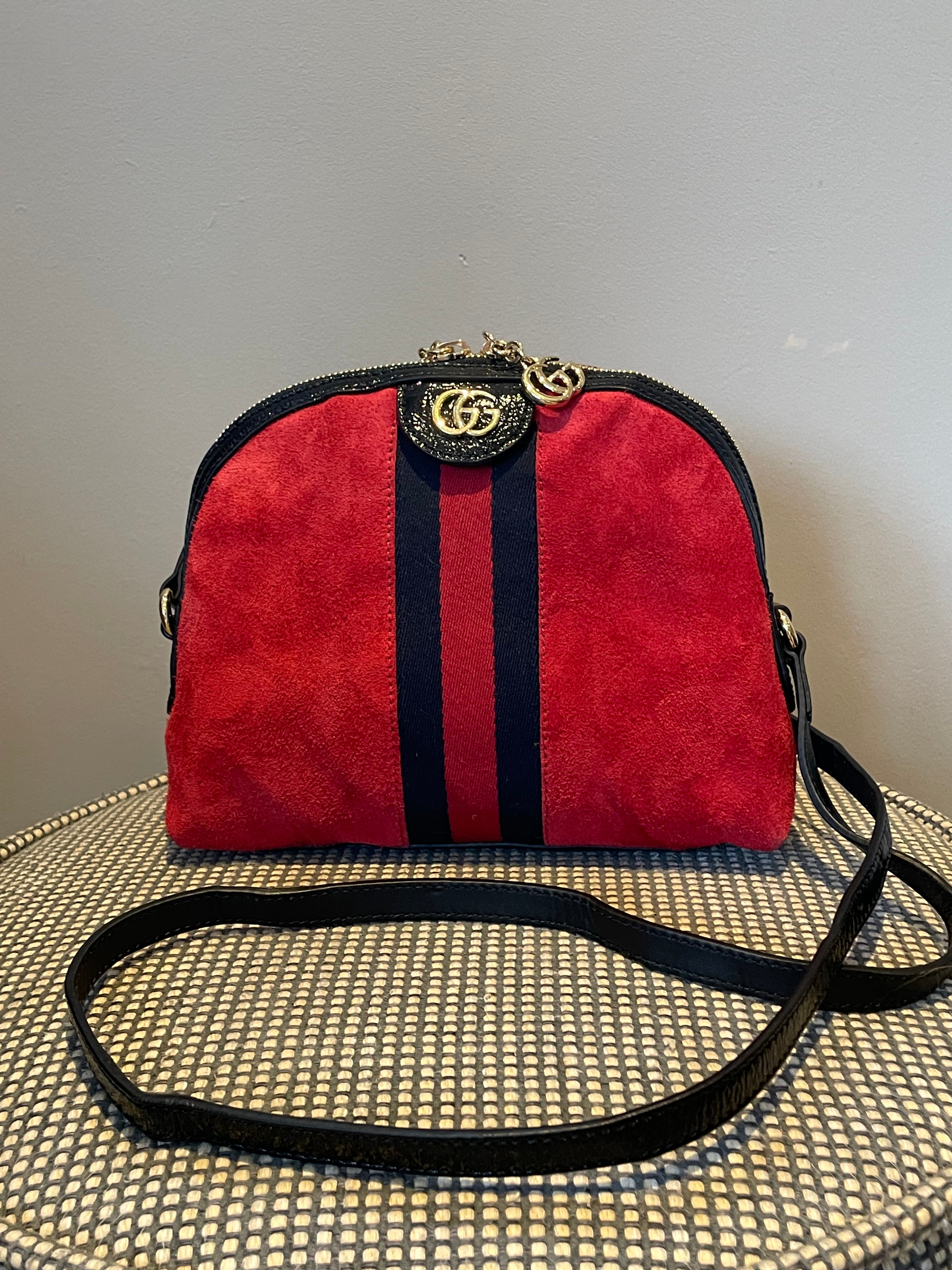 Preloved Gucci Web GG Ophidia Dome Shoulder Bag Small Carry Kind