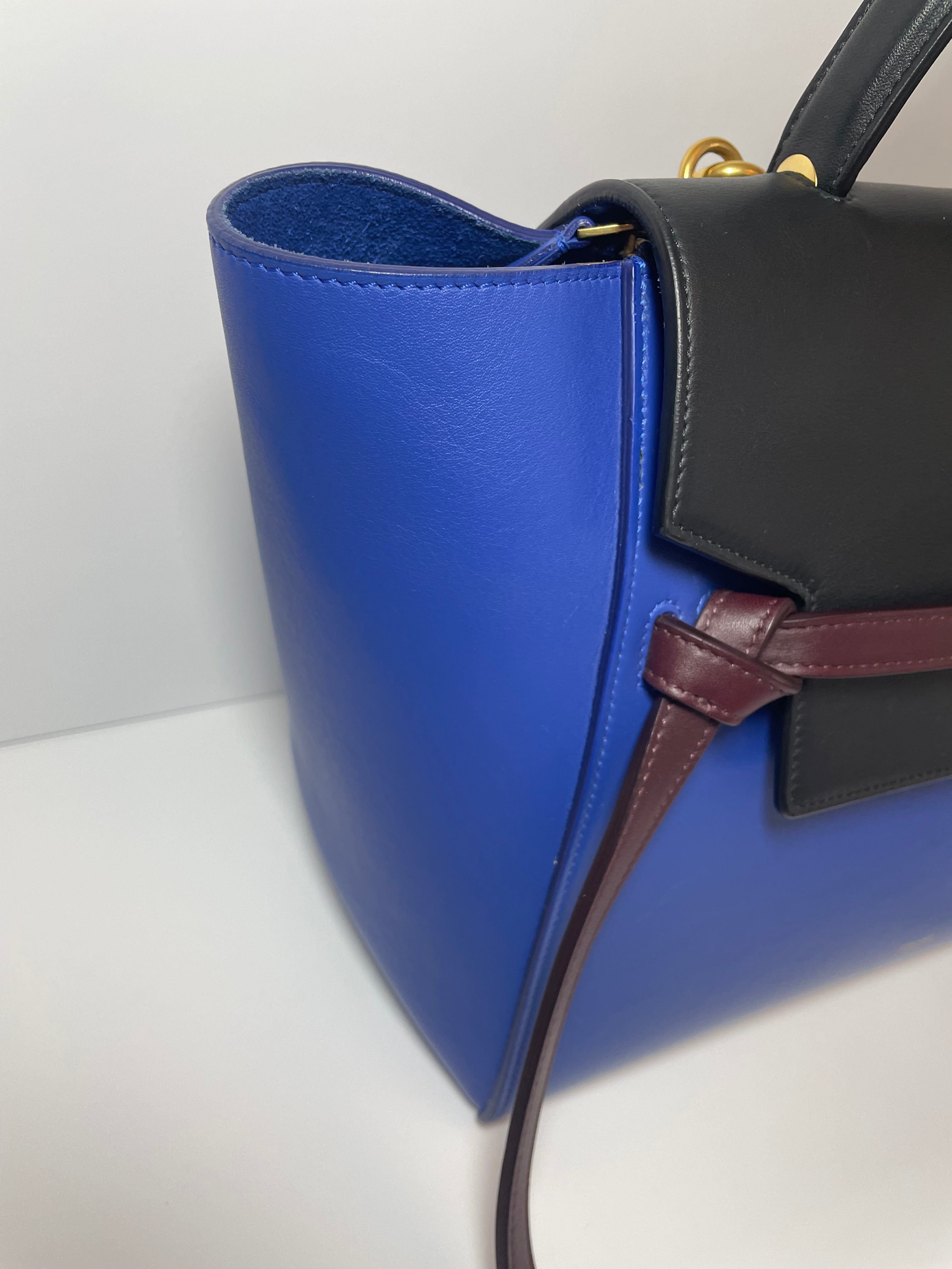 Celine nano deals belt bag blue