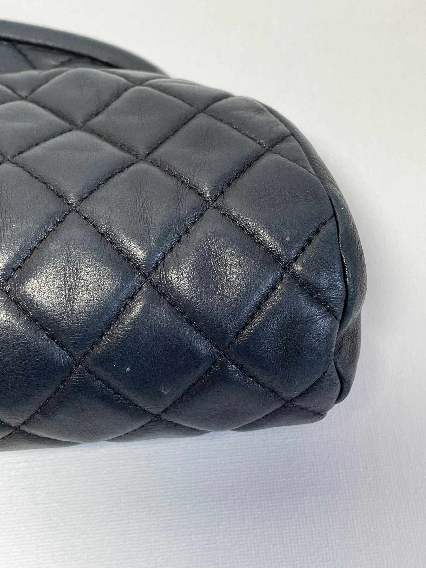 Preloved Chanel Quilted Timeless Classic Dome Clutch Bag