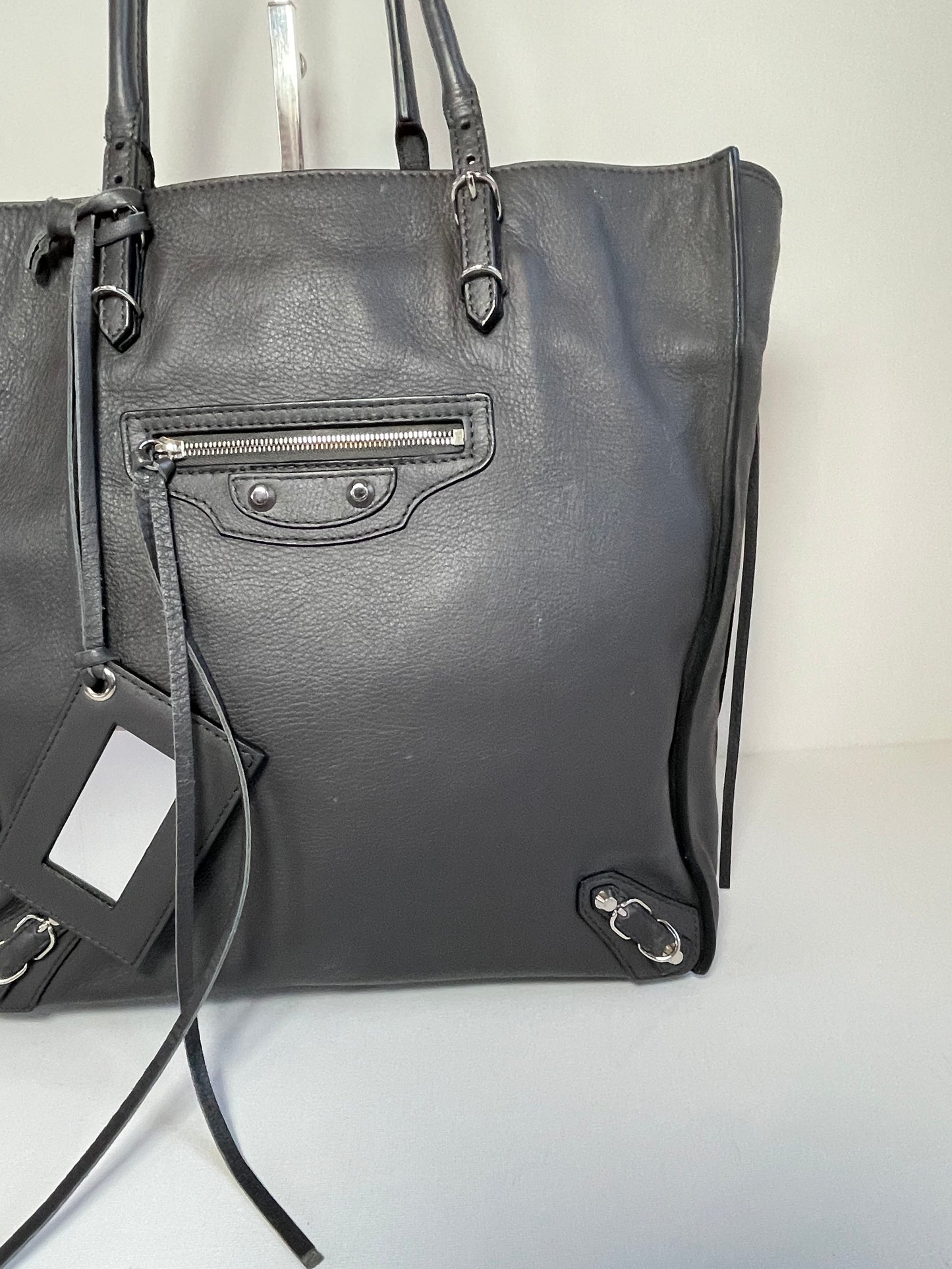 Preloved Balenciaga Papier Side Zip Tote, Small