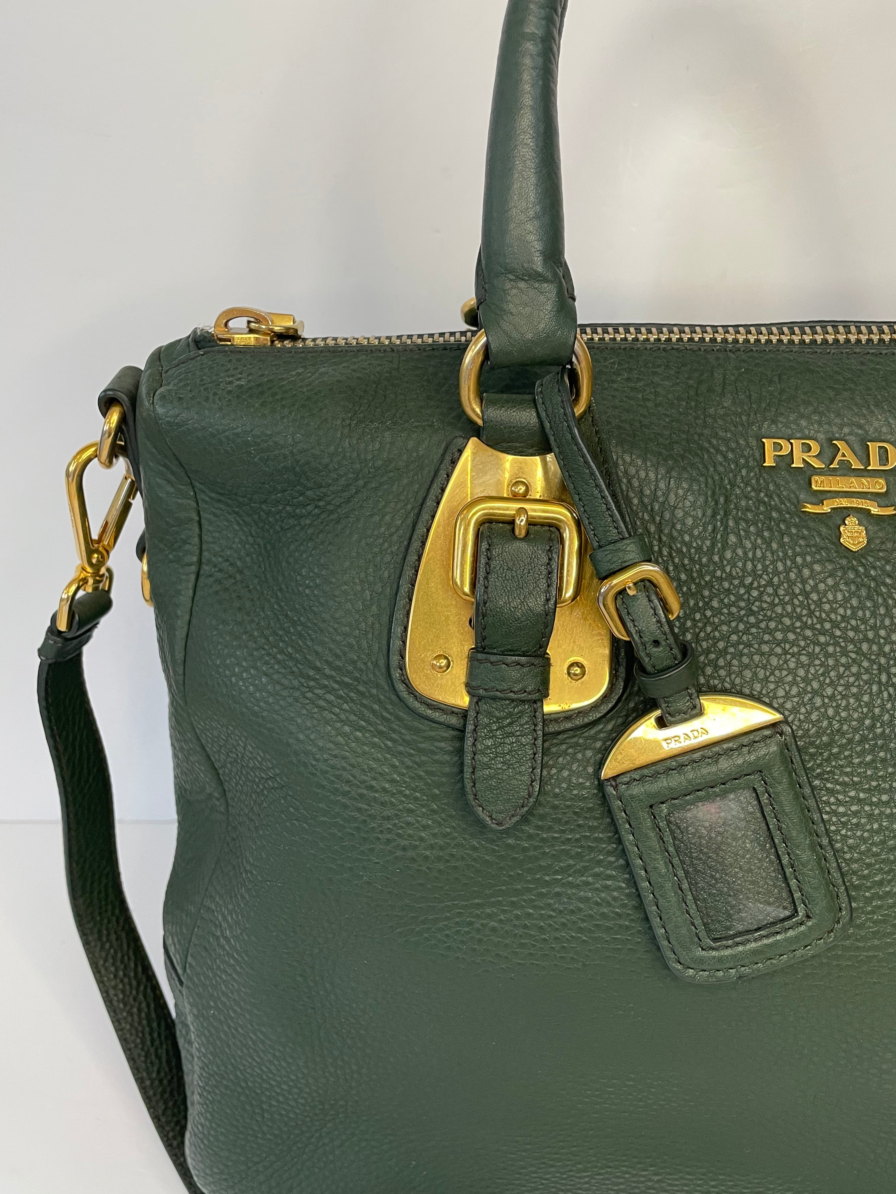 Prada calf leather online bag