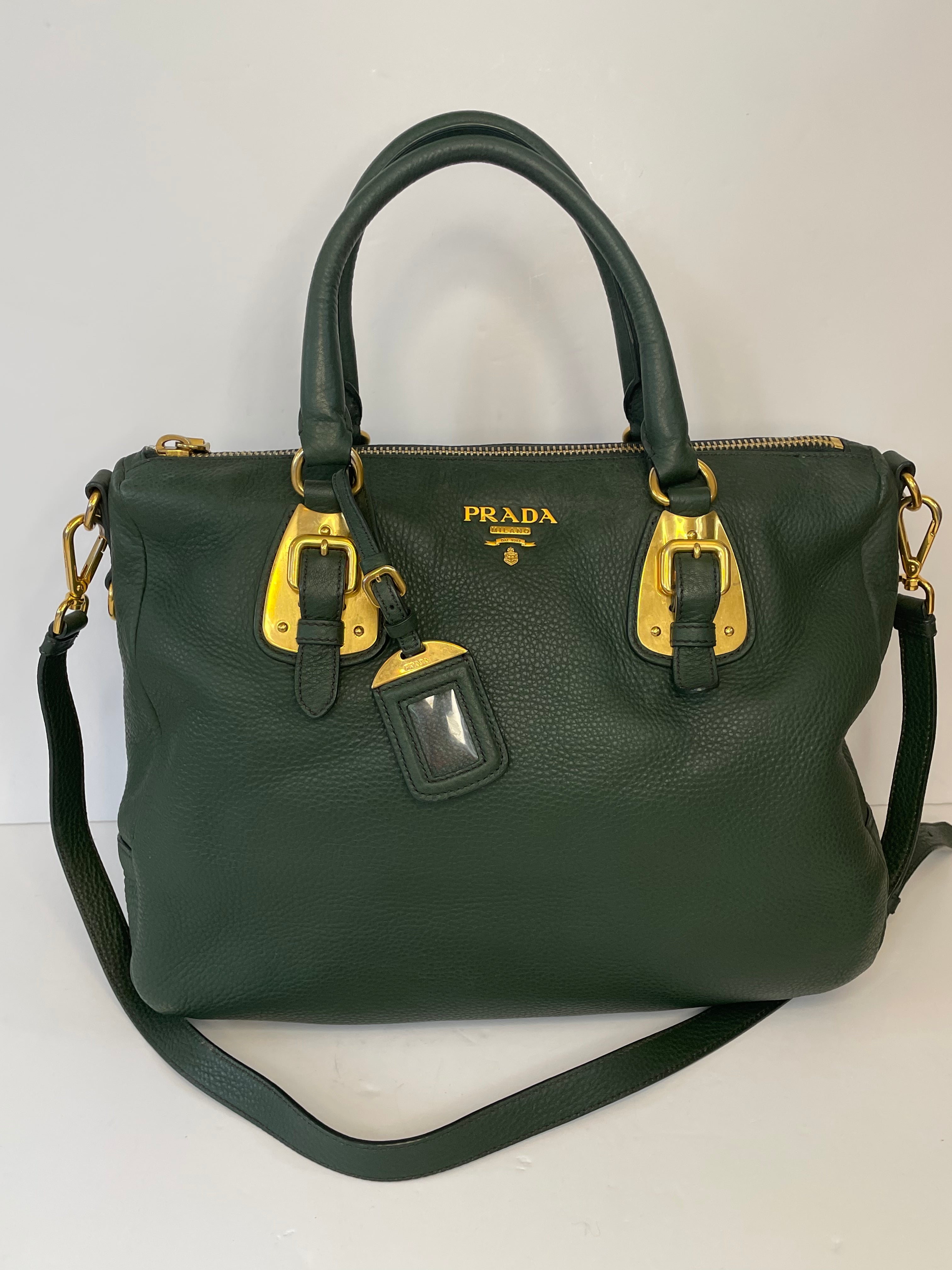 Preloved Prada Vitello Daino Tote Bag Medium