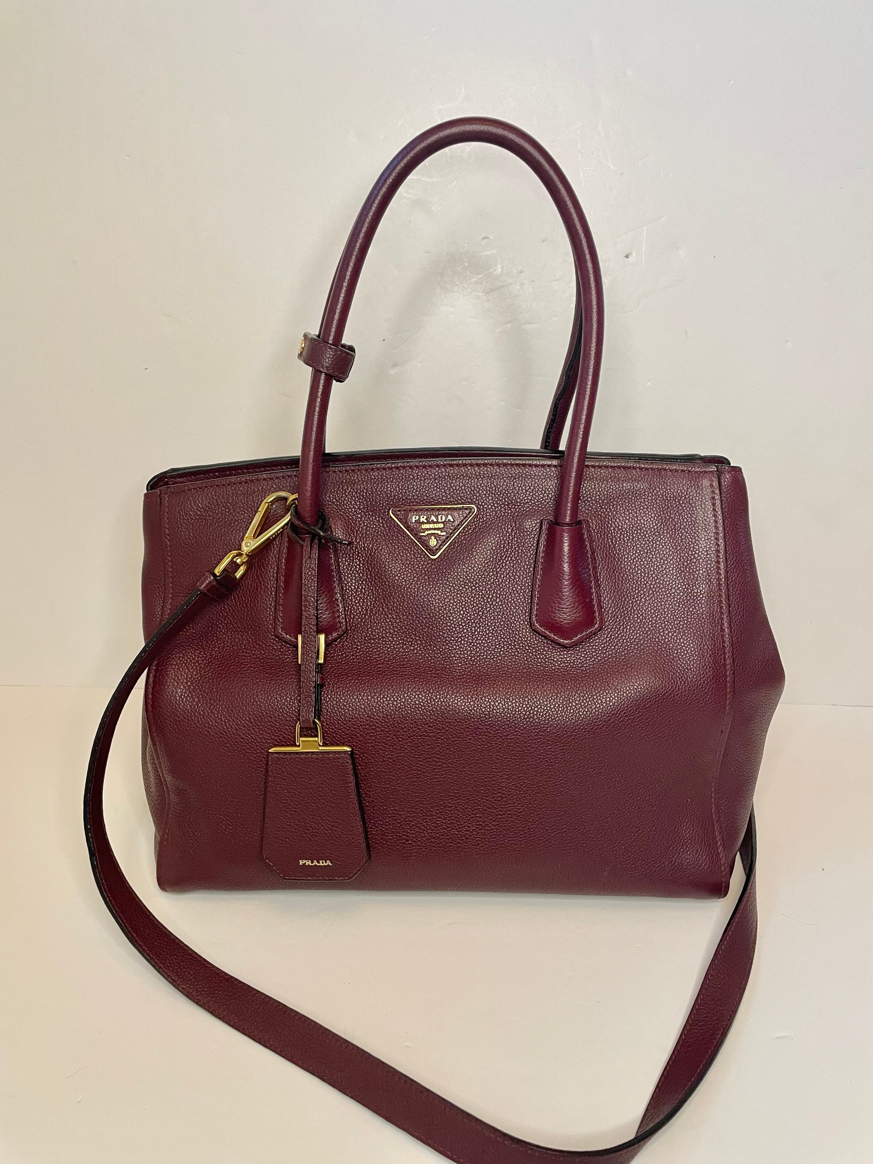 Preloved Prada Vitello Daino Tote Bag