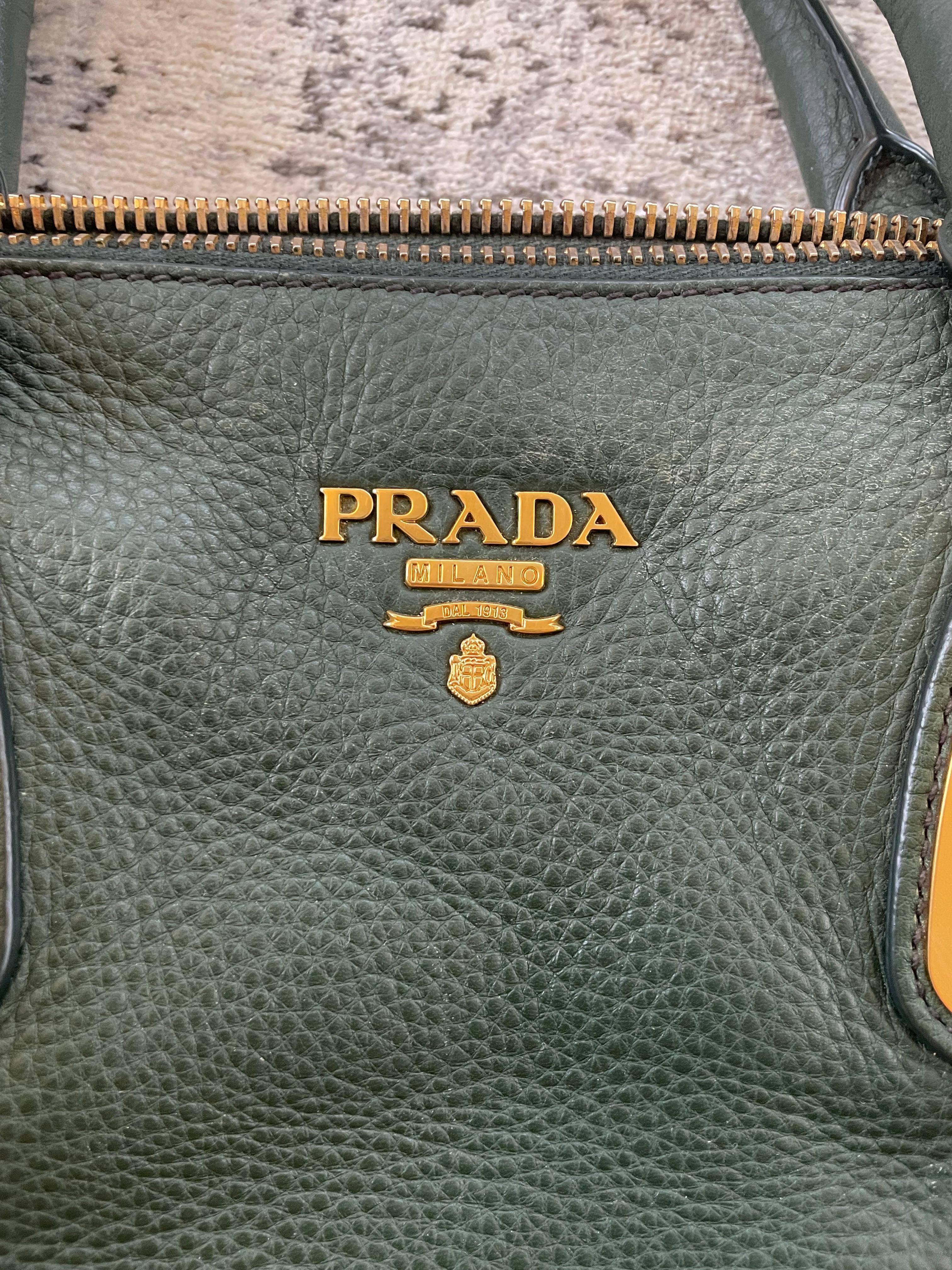 Preloved Prada Vitello Daino Tote Bag Medium