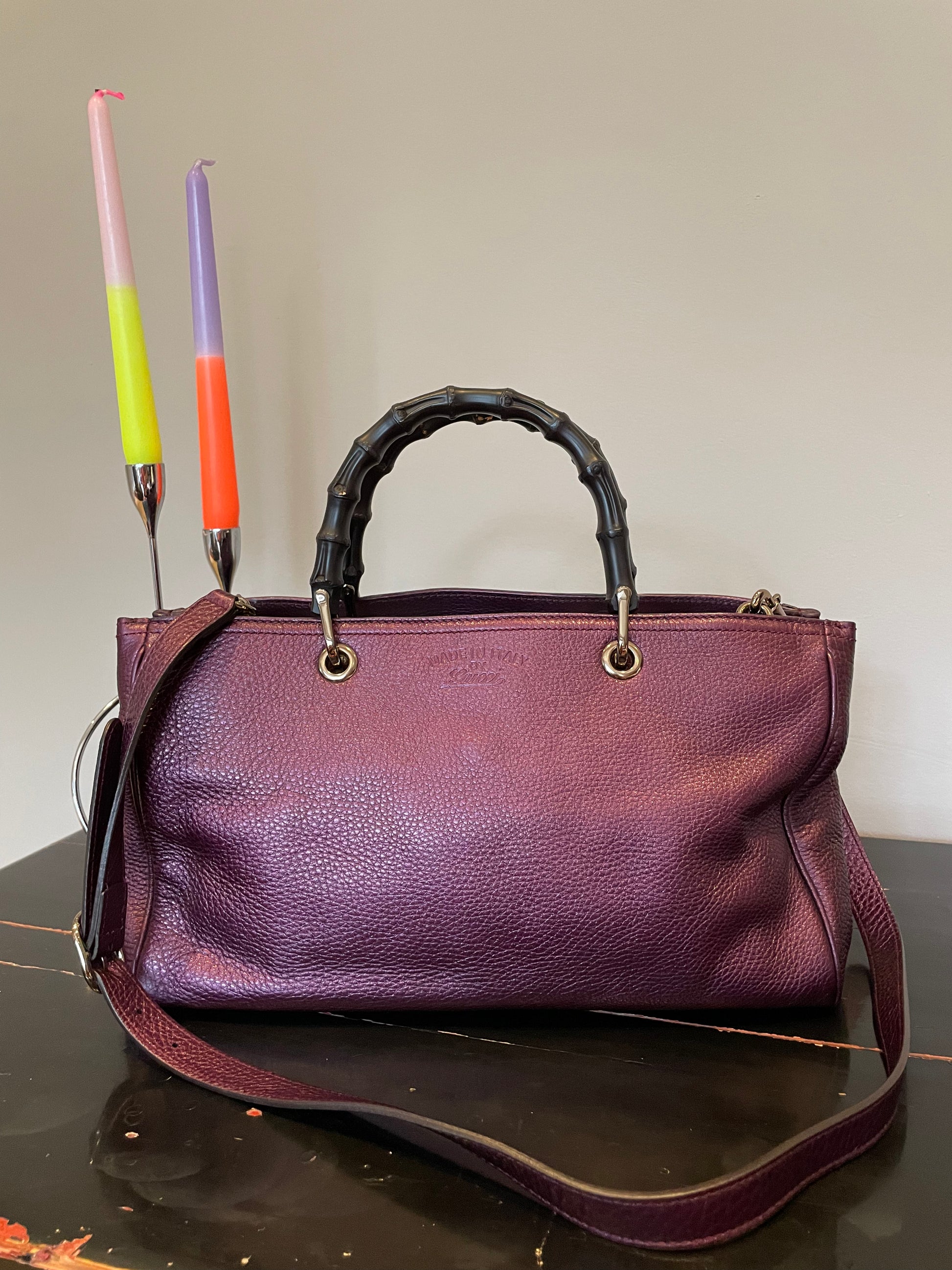 Gucci bamboo top handle 2025 bag