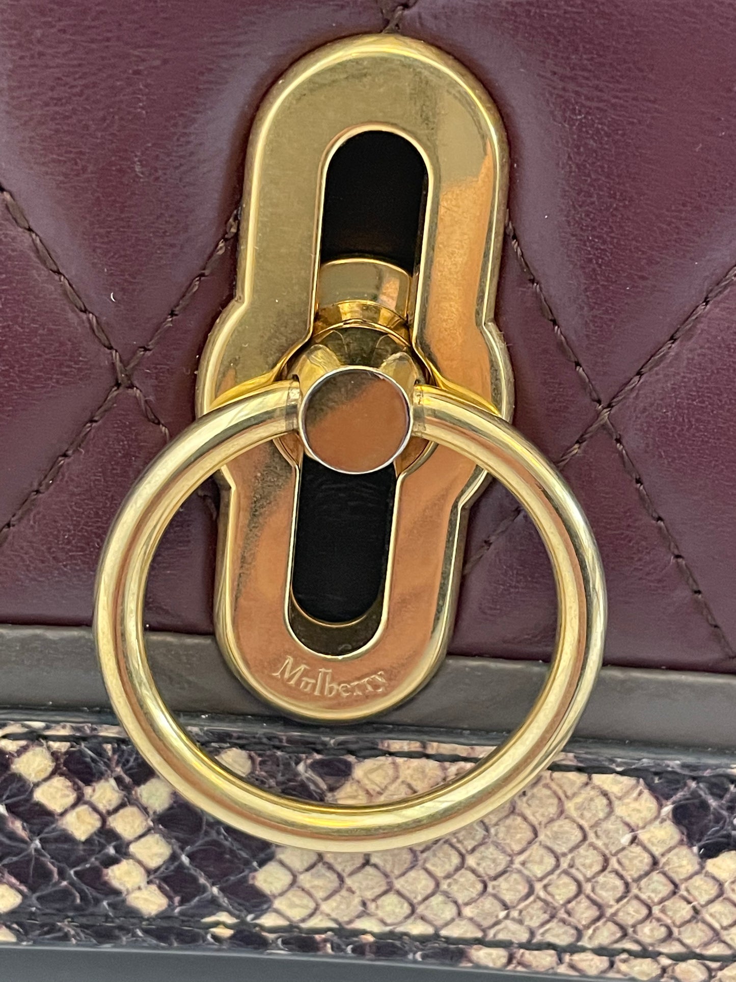 Preloved Mulberry Amberley Satchel Bag