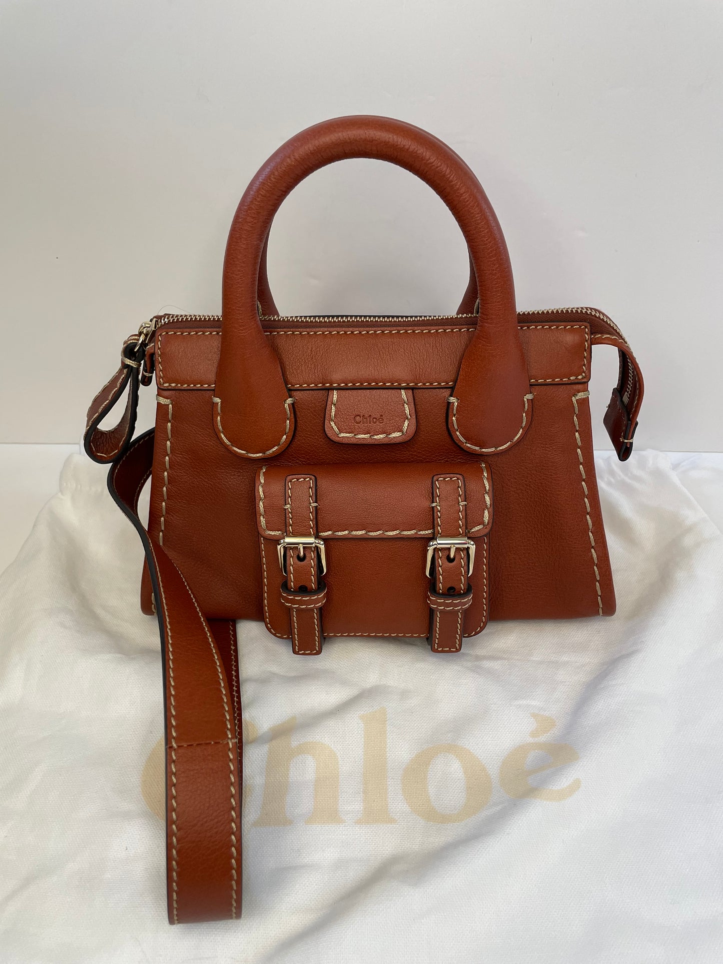 Preloved Chloe Edith Satchel Bag, Small